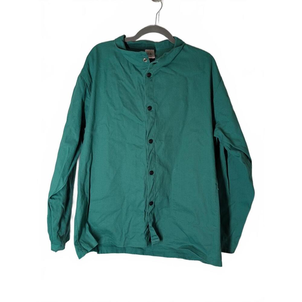 Black Stallion Men's Long Sleeve Button-Up Welding Jacket F9-30c Large